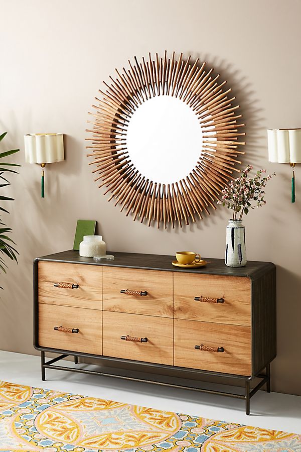 Slide View: 1: Bobbin Six-Drawer Dresser