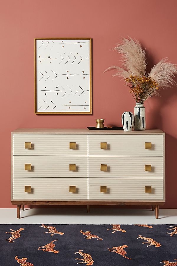 Slide View: 1: Saoirse Six-Drawer Dresser