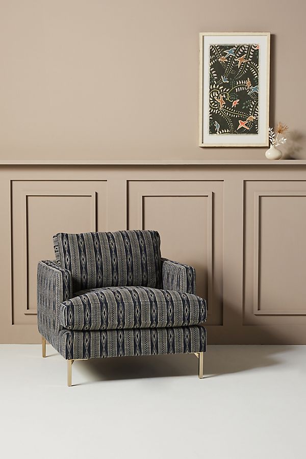Slide View: 1: Midnight Bowen Chair