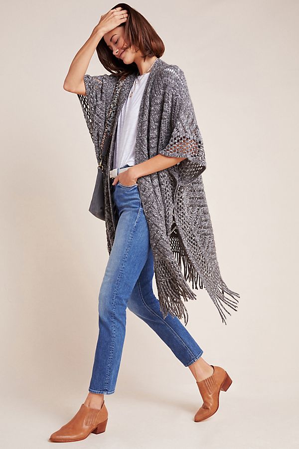Slide View: 1: Mabel Fringed Kimono