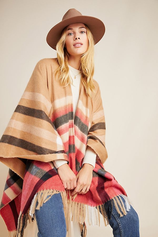 Slide View: 1: Indra Plaid Wrap