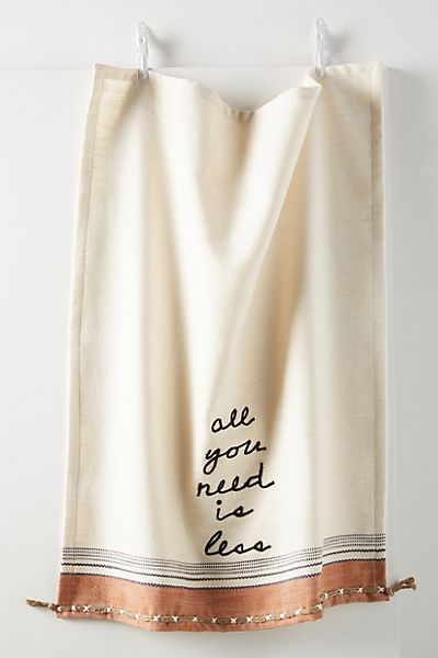 All You Need Is Less Dish Towel