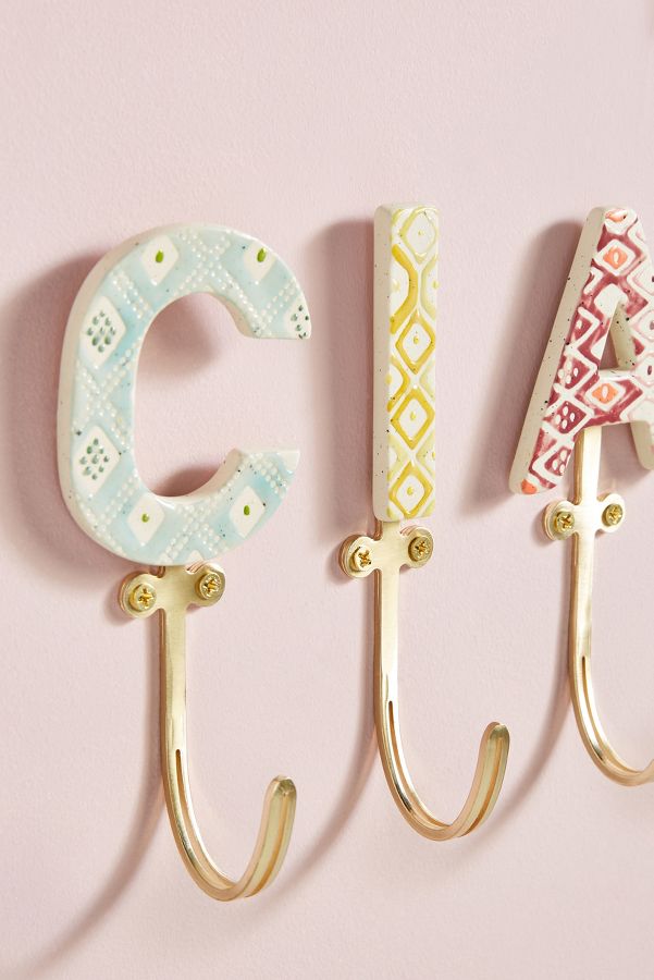 Slide View: 2: Hallie Monogram Hook