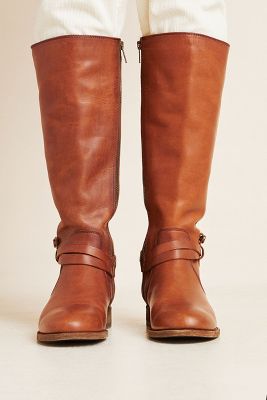 frye melissa belted tall boots