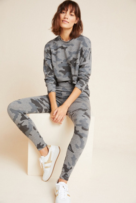 sundry varsity camo pullover