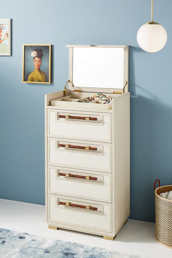 Dove Linen Vanity Dresser Anthropologie