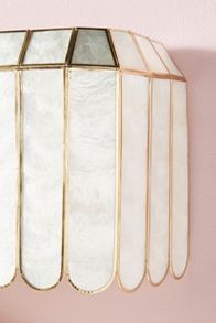 Slide View: 3: Madelyn Capiz Faceted Vanity Sconce