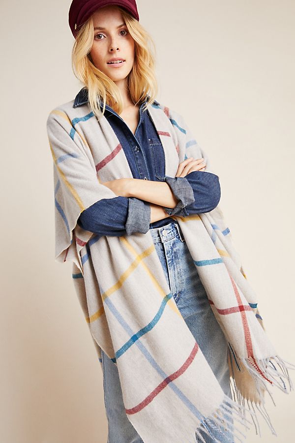 Slide View: 1: Blake Windowpane Kimono