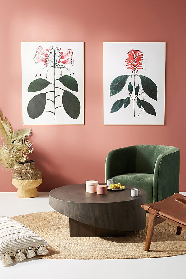 Slide View: 1: Mirror Flower Wall Art