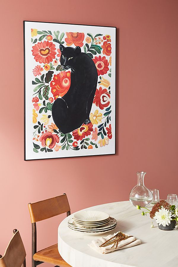 Slide View: 1: Frida's Panther Wall Art