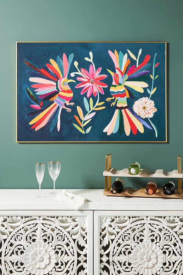 Slide View: 1: Otomi Blue Wall Art