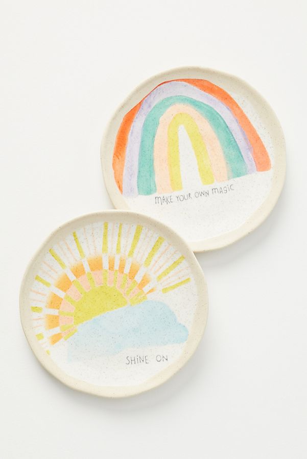 Slide View: 1: Positive Vibes Canape Plate