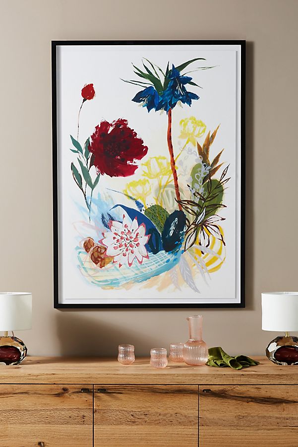Slide View: 1: Garden Scarlet Wall Art