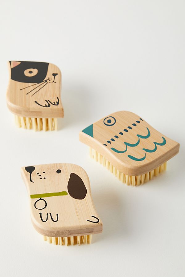 Slide View: 1: Bamboo Scrub Brush