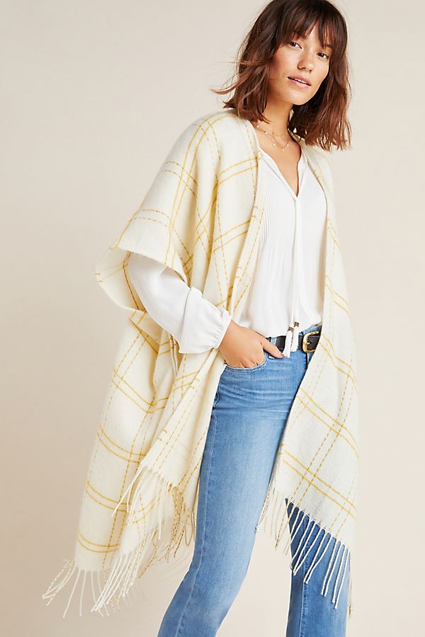 Slide View: 1: Susannah Plaid Wrap