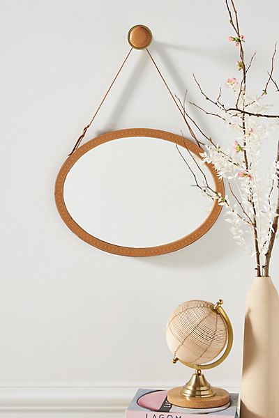 Sloane Leather Mirror