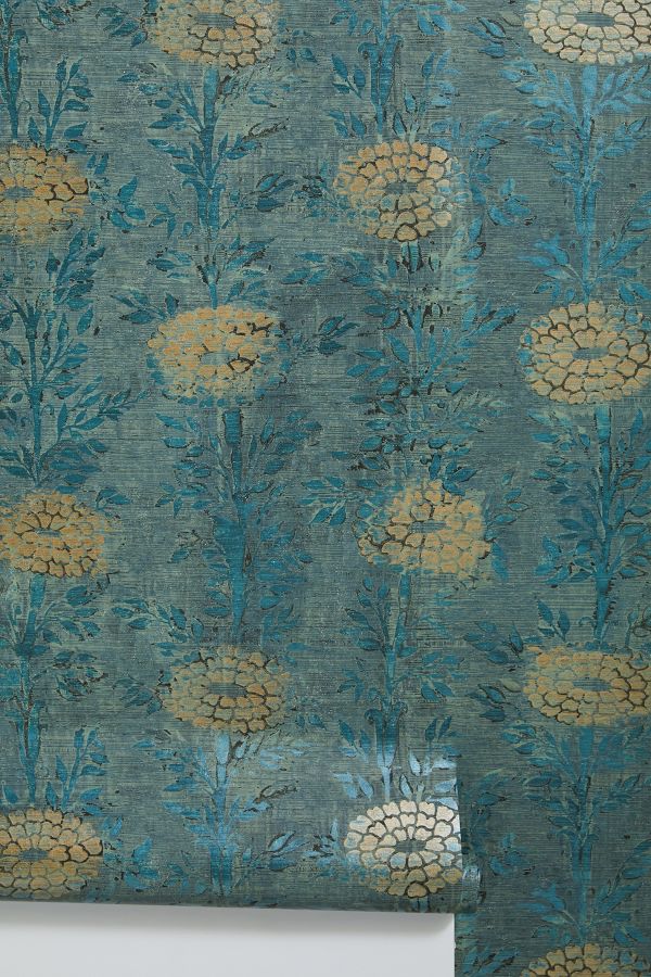 Slide View: 2: French Marigold Textured Wallpaper