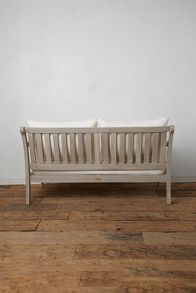 Slide View: 4: Shoreham Teak Two Seat Sofa