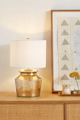 amber table lamp