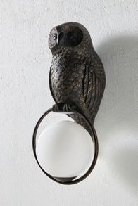 Slide View: 4: Woodland Owl Sconce