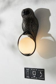 Slide View: 1: Woodland Owl Sconce