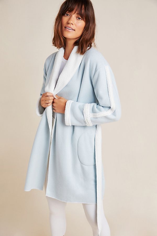 Slide View: 1: Avie Sherpa-Trimmed Robe