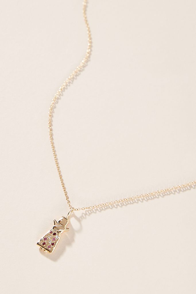 Sofia Zakia 14K Gold Worry Doll Diamond Pendant Necklace | Anthropologie