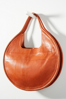 tan leather tote bag