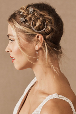 embellished hair pins