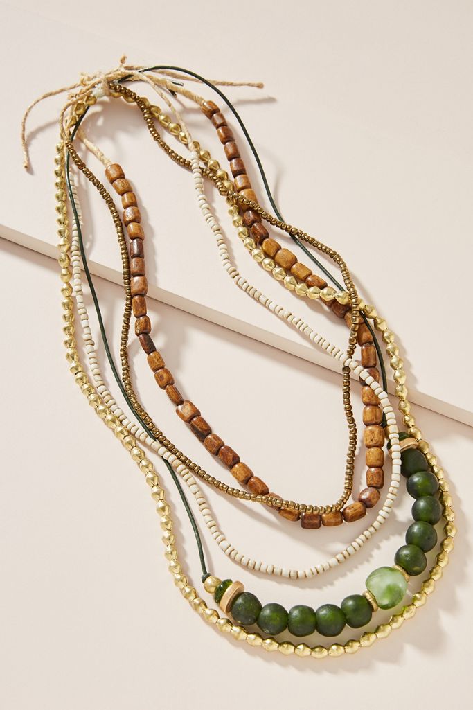 Twine & Twig Evergreen Layered Necklace Anthropologie