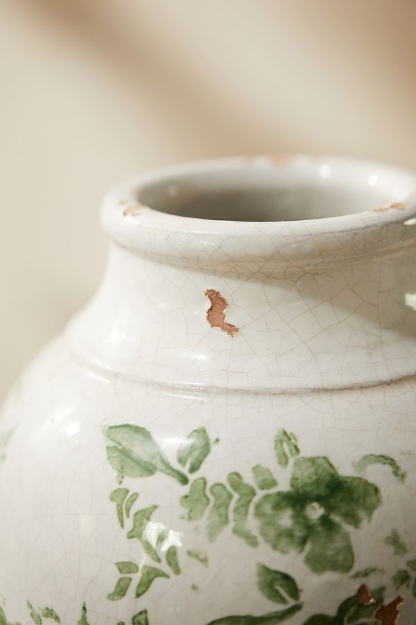 Slide View: 3: Green Chinoiserie Jar Vase