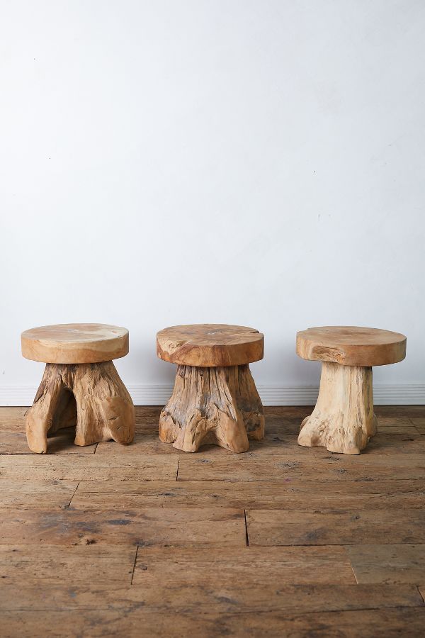 Slide View: 7: Teak Root Side Table