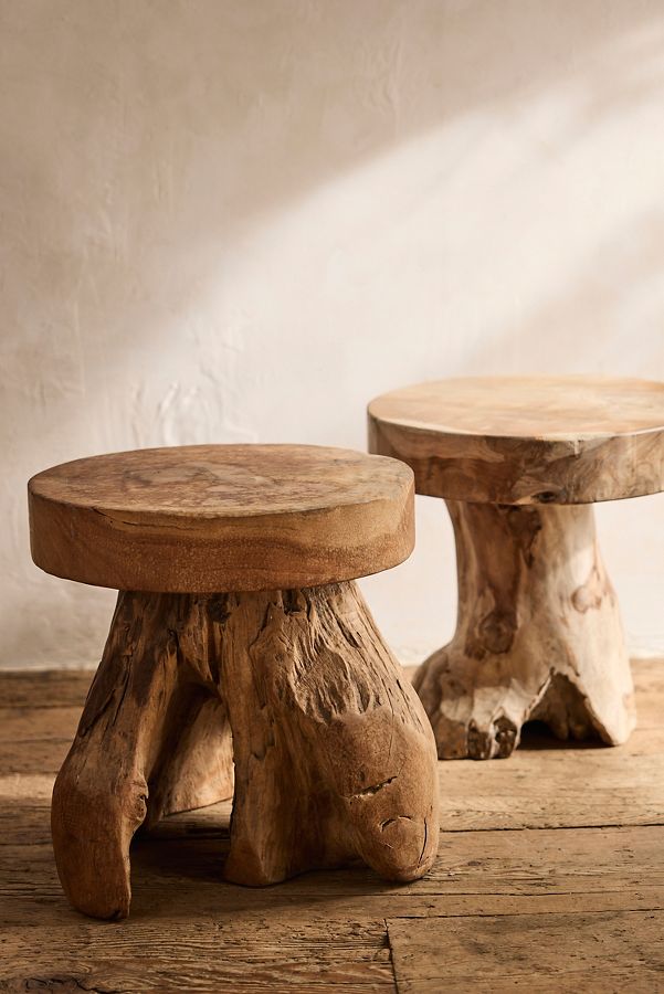 Slide View: 8: Teak Root Side Table