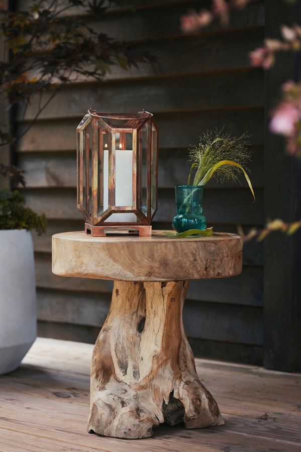 Slide View: 1: Teak Root Side Table