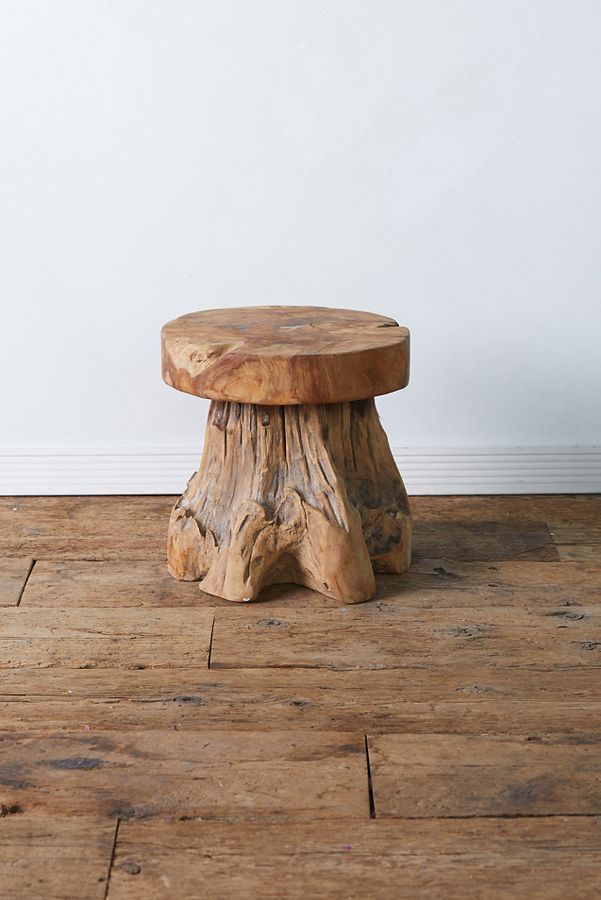 Slide View: 6: Teak Root Side Table