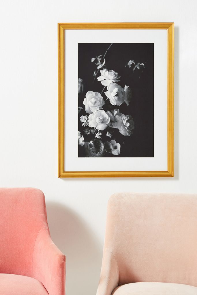 Black and White Floral Wall Art Anthropologie