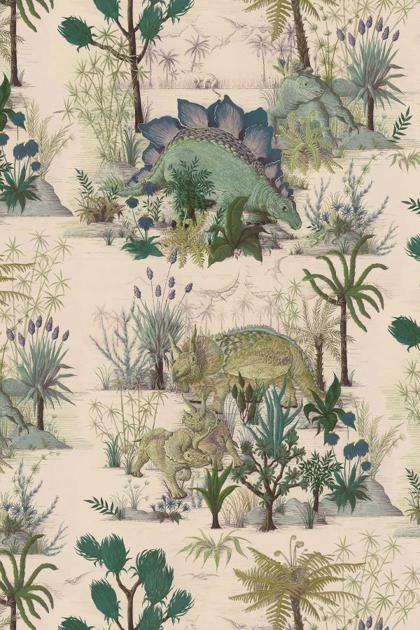 Slide View: 2: House of Hackney Dinosauria Wallpaper