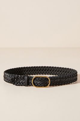 braided leather belt