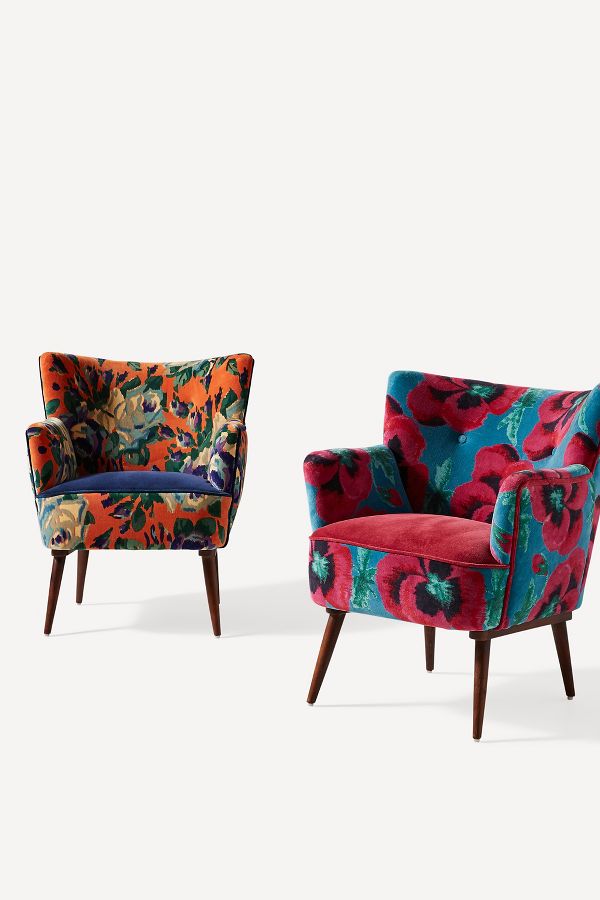 Velvet Tanya Petite Accent Chair | Anthropologie UK