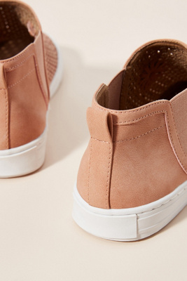 perforated slip on sneakers