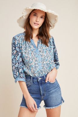 ultra high waisted denim shorts