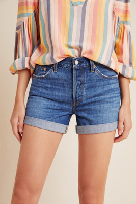 high waisted denim levi shorts