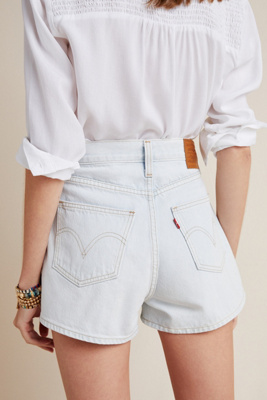 high waisted wide leg levi short