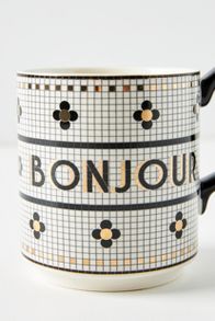 Vista diapositiva: 2: Bistro Tile Bonjour Tazza