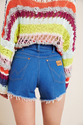 anthropologie jean shorts