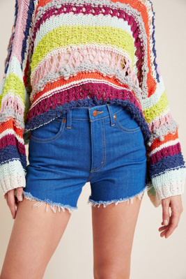 wrangler distressed shorts