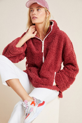 sherpa pullover xs