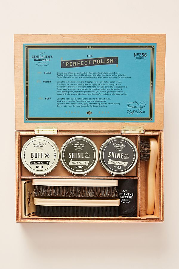 Slide View: 1: Shoe Shine Box Kit