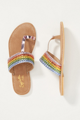 braided rainbow sandals