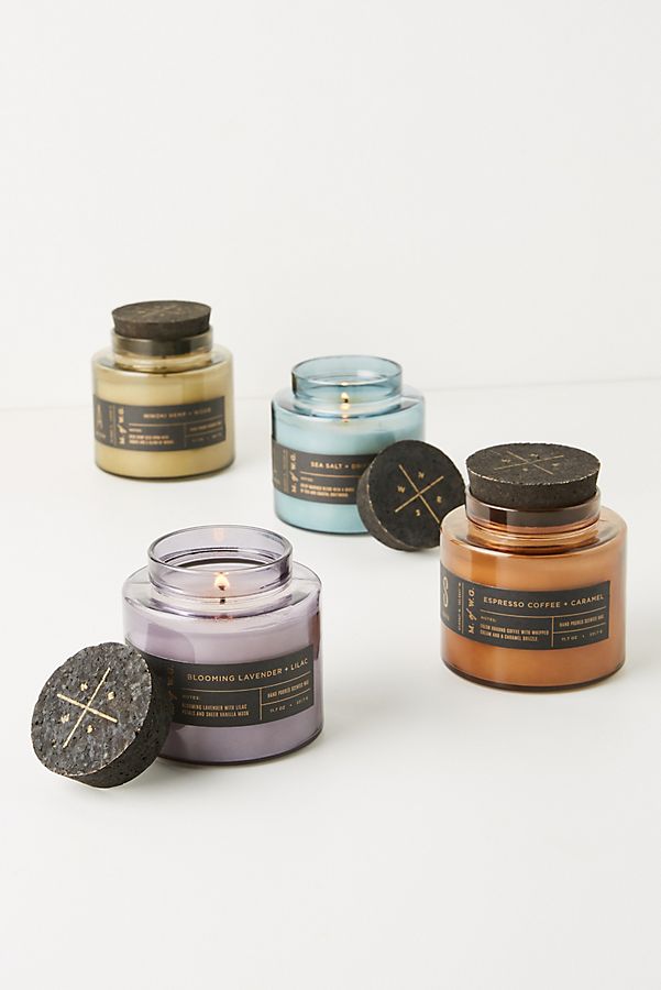 Slide View: 1: Coordinates Glass Jar Candle